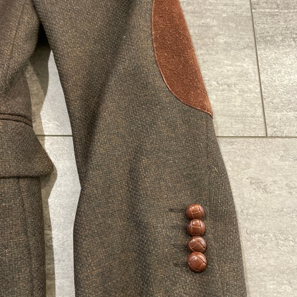 Canali Wool Elbow Patch Blazer Jacket - Picture 2 of 7